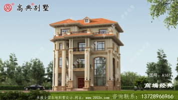 溧阳市农村自建房方案户型图，欧式风格外观