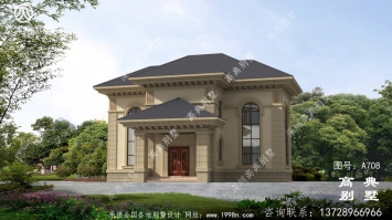 这一座欧式两层别墅有妙不可言的设计