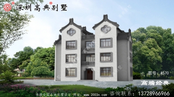 农村自建四层漂亮楼房图，外观气派