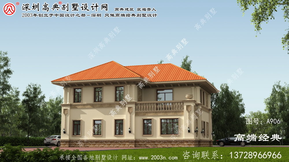 荔城区经典二层复式别墅设计图