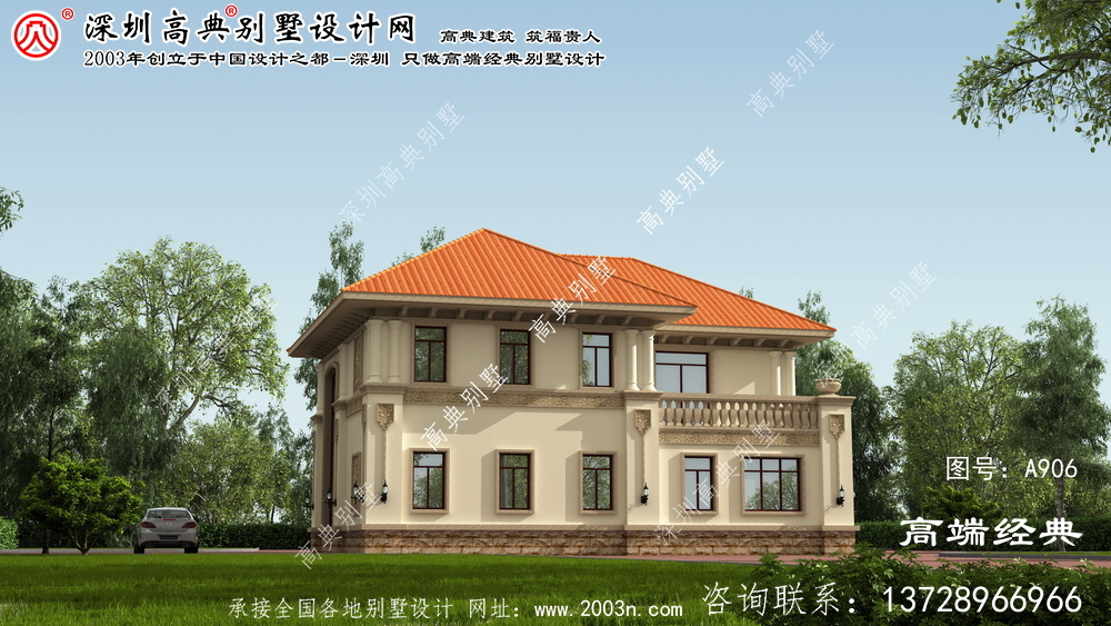 荔城区经典二层复式别墅设计图