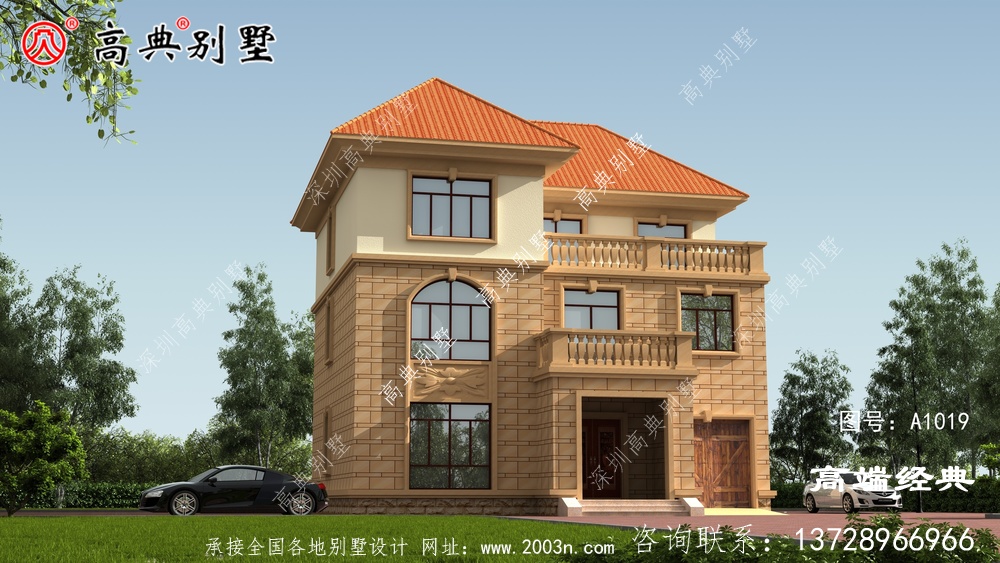 苗栗县农村自建房图纸二层半