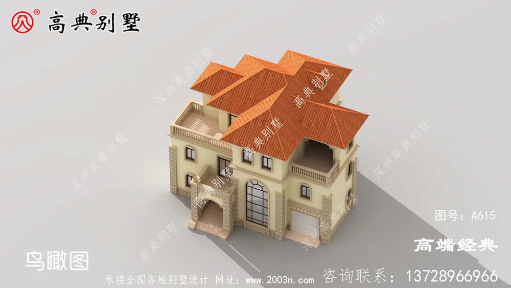 简欧大户型外观设计效果图