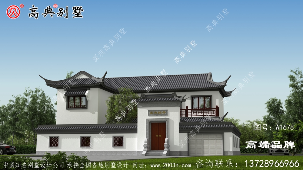两层农村自建房设计图符合中国人的喜好