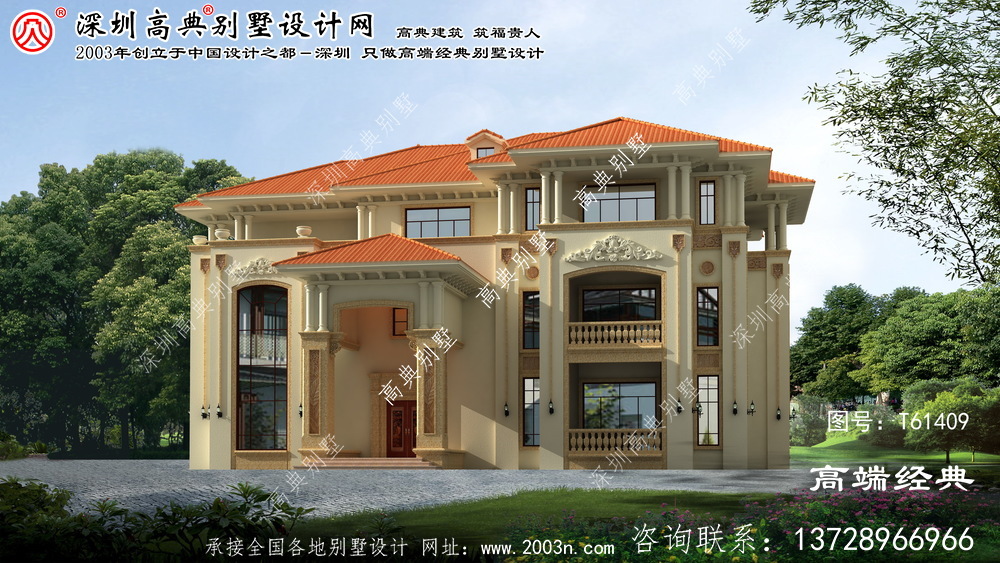 辽中县三层楼的欧式花园住宅是人们最喜欢的收藏，