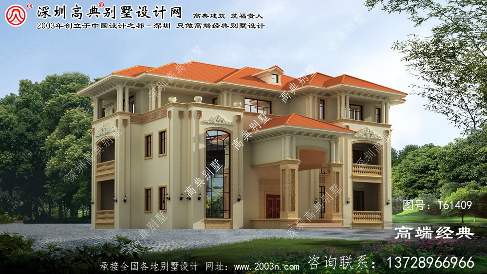 辽中县三层楼的欧式花园住宅是人们最喜欢的收藏，