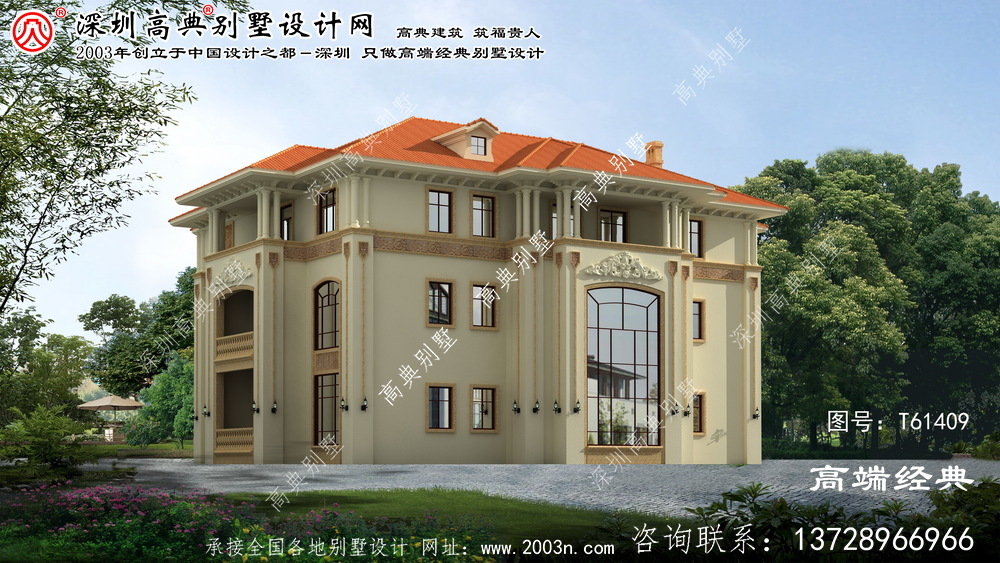 辽中县三层楼的欧式花园住宅是人们最喜欢的收藏，