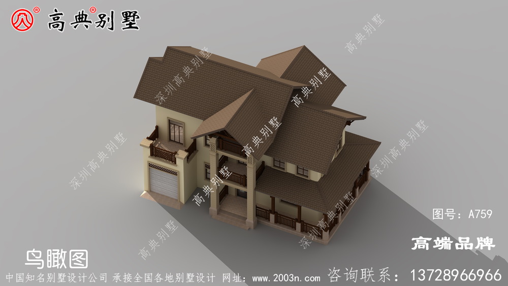 三层别墅设计图纸及效果图大全超大落地窗