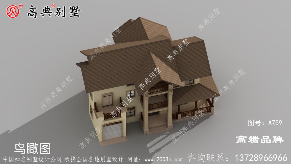 三层别墅设计图纸及效果图大全超大落地窗
