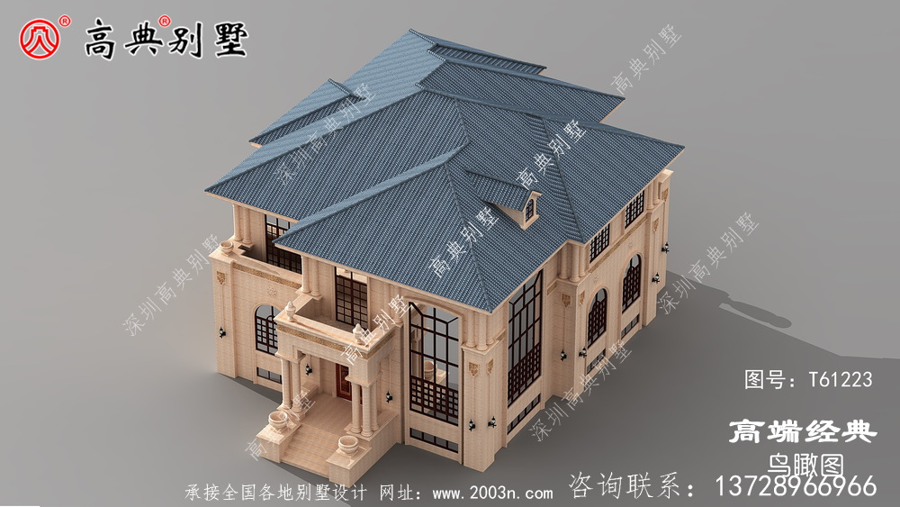 二楼别墅外观图布局功能可灵活运用