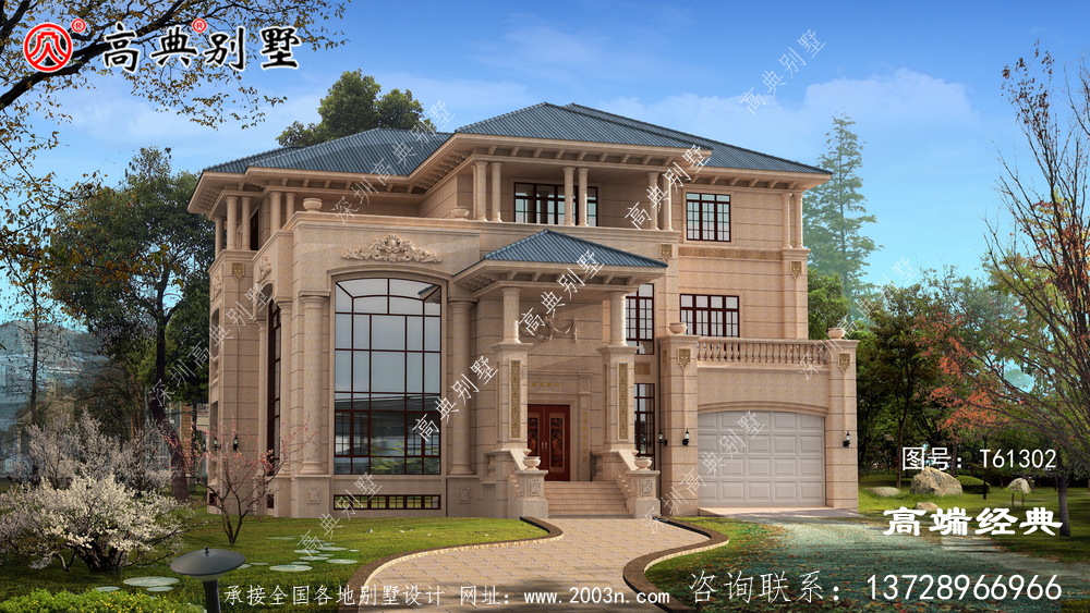 三层别墅外观图片外观精美，老家邻居都羡慕