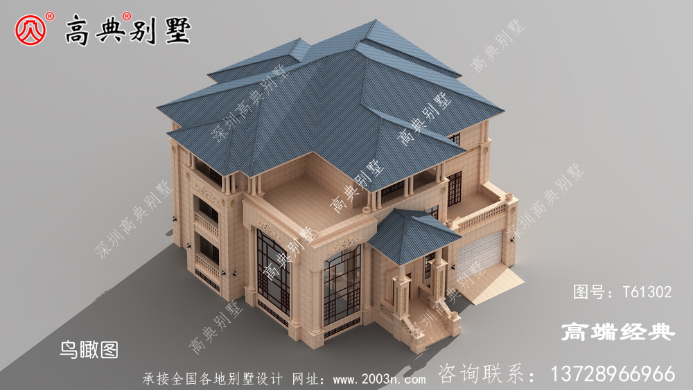 三层别墅外观图片外观精美，老家邻居都羡慕