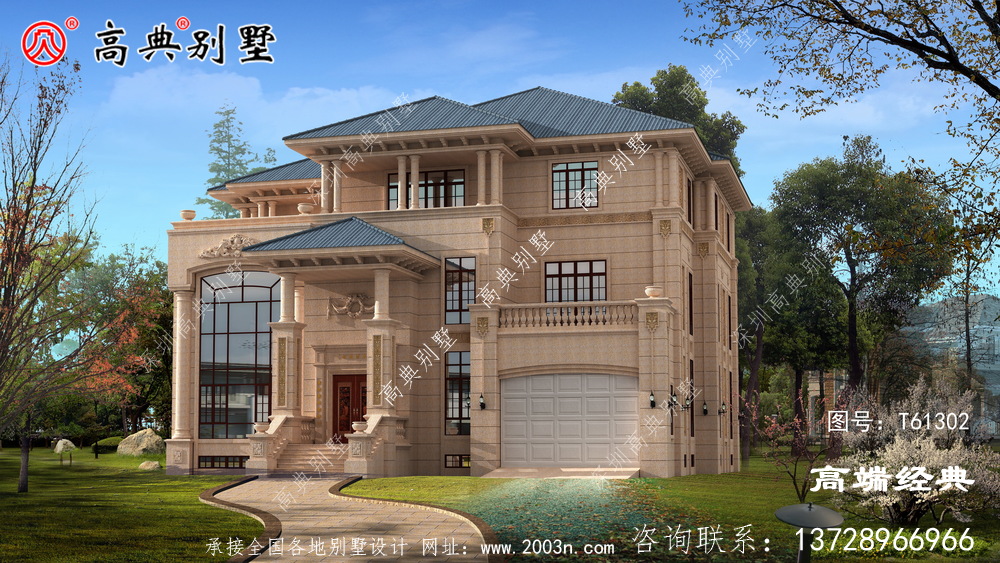 三层别墅外观图片外观精美，老家邻居都羡慕