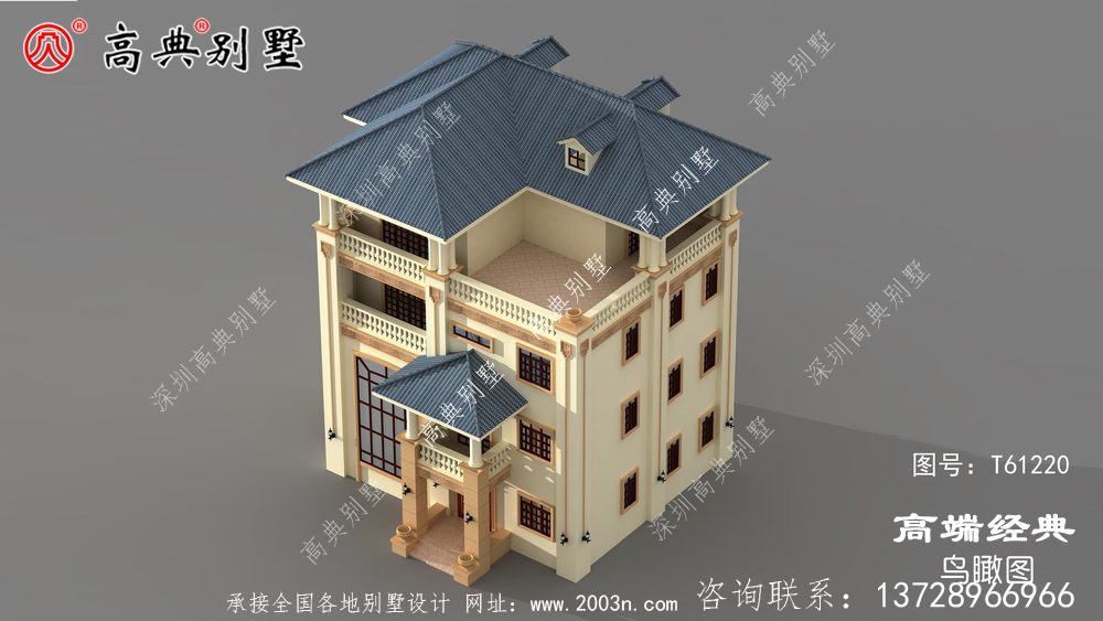 三层别墅外观效果图非常大气有档次