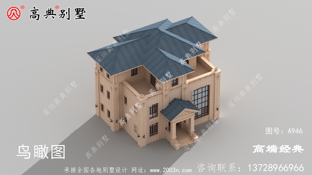 欧式石材复式别墅功能丰富多样