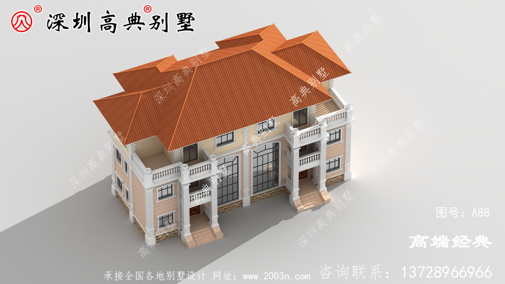 独栋 三层 别墅设计图 ，奢华 大气 ，看谁敢说你不是土豪。