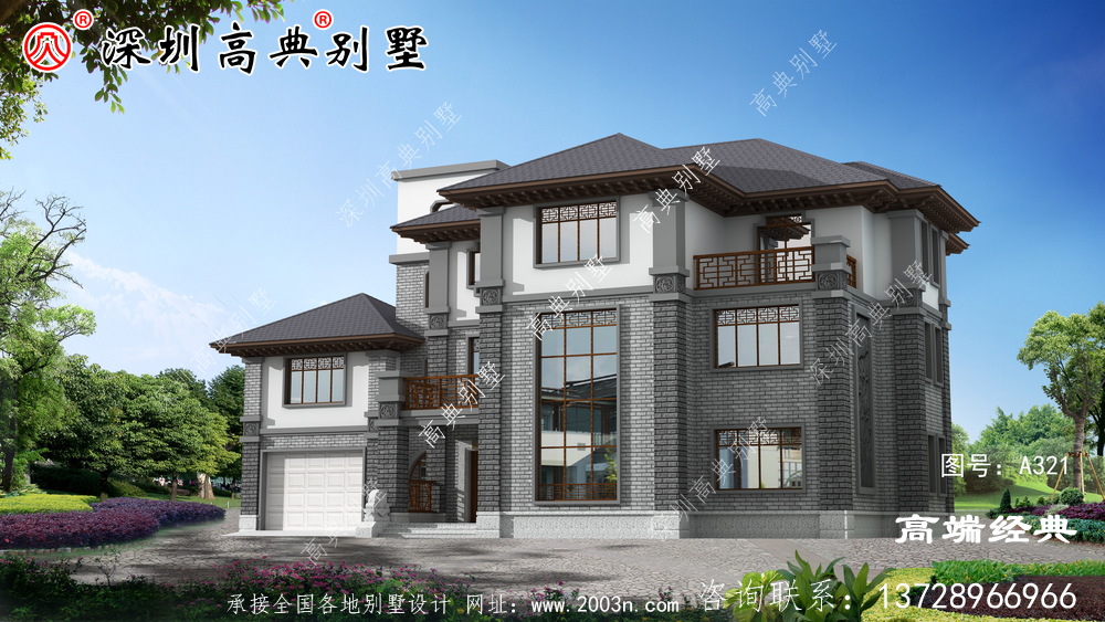 自建农村三层住宅户型图，带小院，享受惬意生活