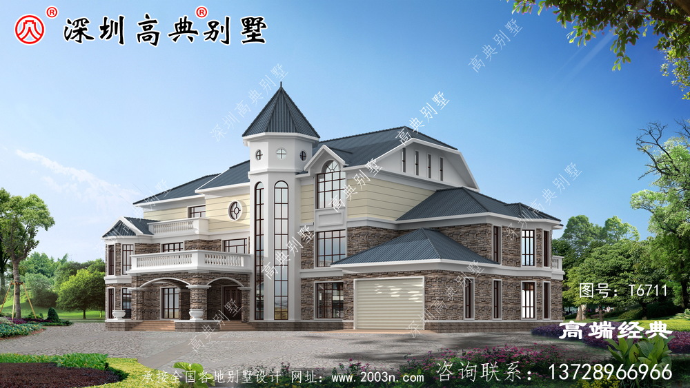 新中式别墅设计图，既可以居家又可以民宿，一级赞。