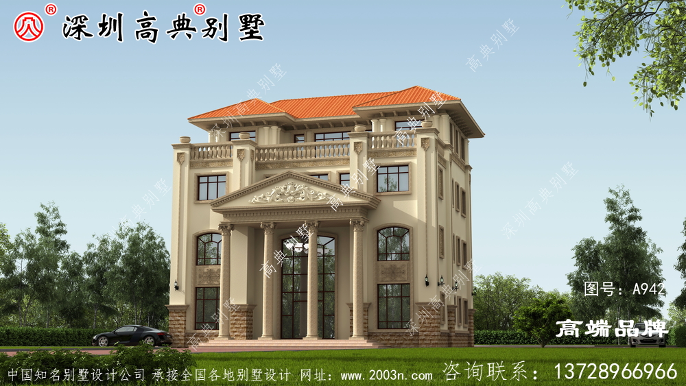农村四层简欧别墅，195平米只要65万就能建好，你心动了吗？