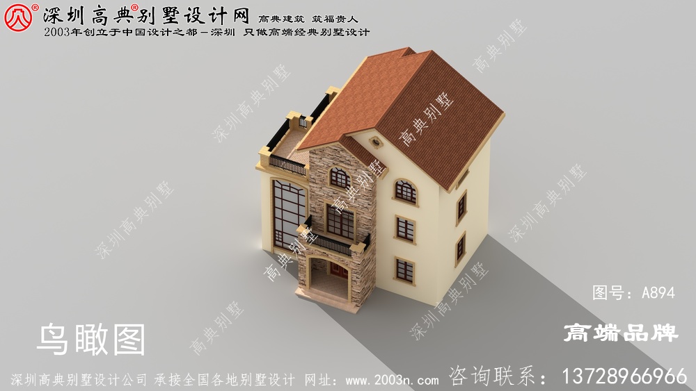 最新款农村三层别墅图纸，必将成为农村里数一数二的人