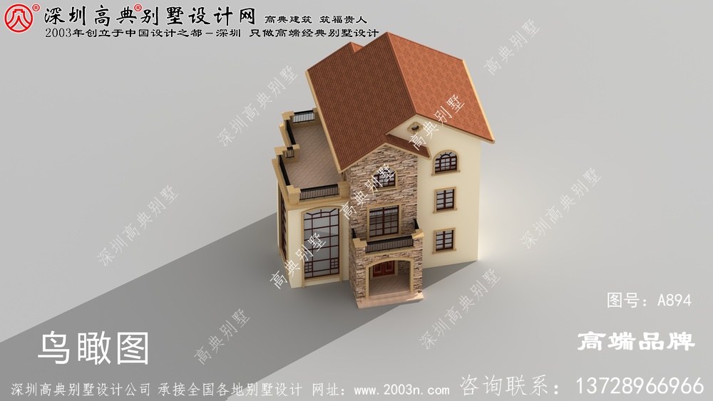 最新款农村三层别墅图纸，必将成为农村里数一数二的人