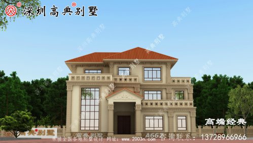 三楼楼别墅的设计图，在老家建一栋，