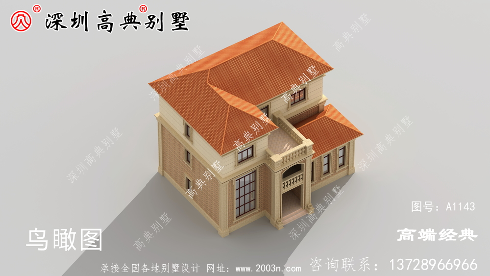 新农村三层楼房的照片，精致安全，想在村子里盖房子。