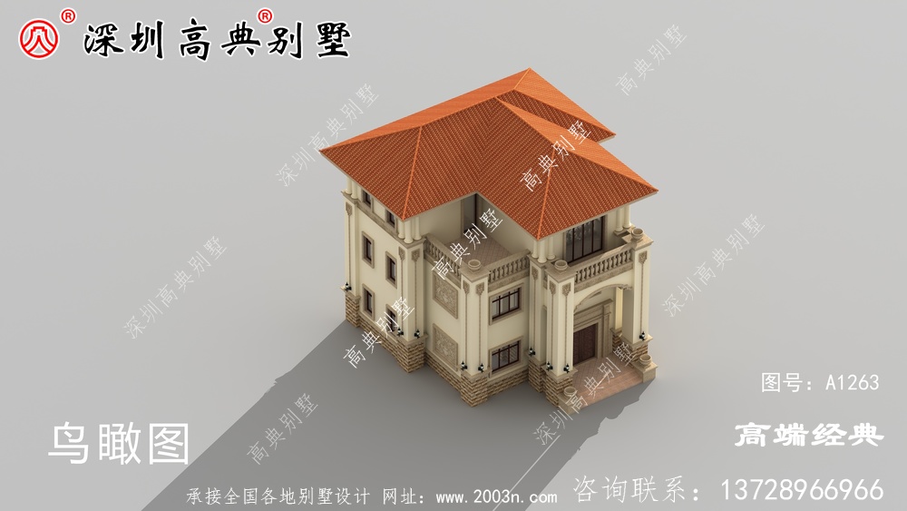 三楼欧式别墅设计图，实力和颜值值并列，喜欢不要再犹豫。