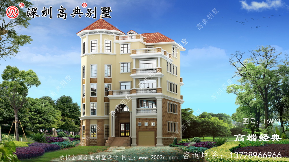 农村三层自建房效果图，经济实用，保证让你眼前一亮