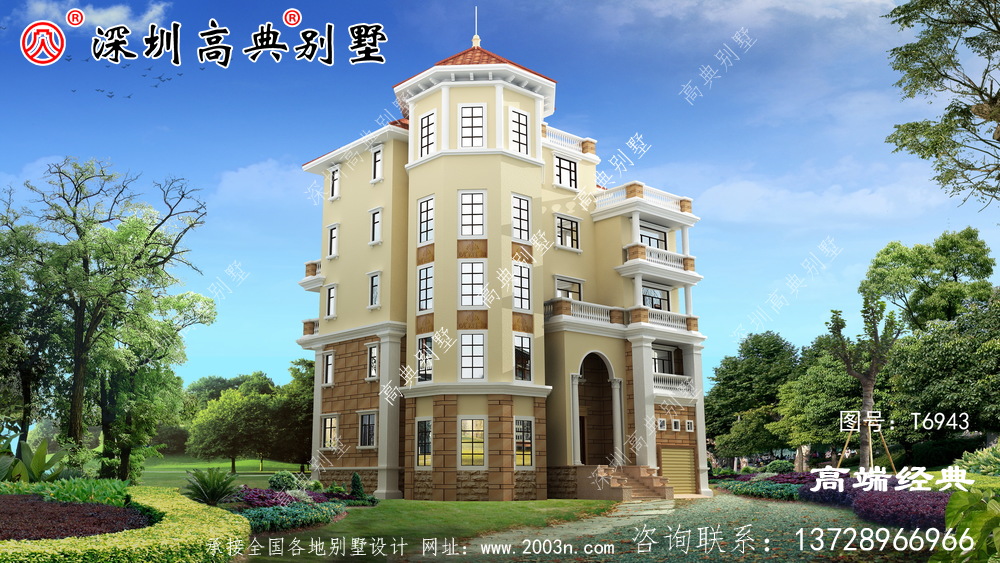 农村三层自建房效果图，经济实用，保证让你眼前一亮