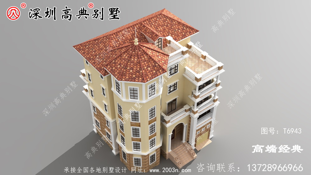 农村三层自建房效果图，经济实用，保证让你眼前一亮