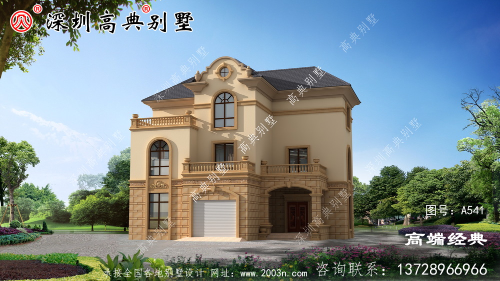 建别墅要带车库，选这个再适合不过了