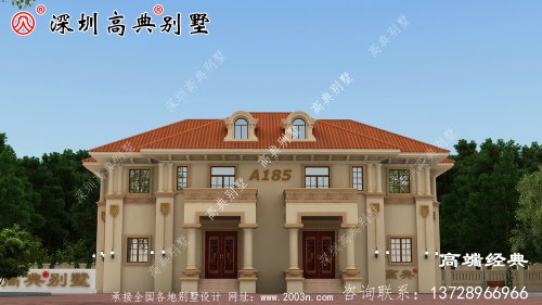 乡村自建房屋设计图，接地气的二层小