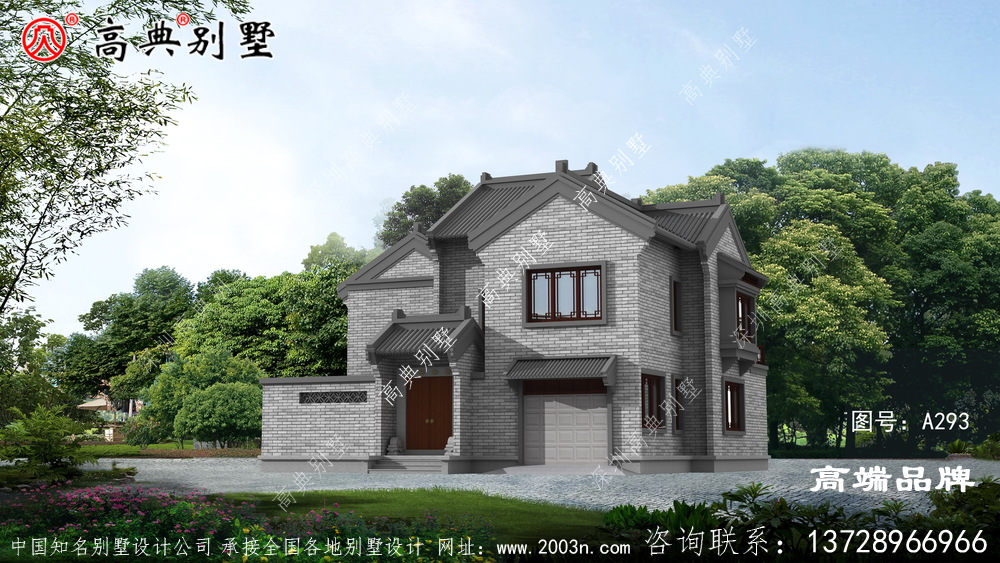 高颜值古典中式风格别墅 ，在老家建造户型回头率100%