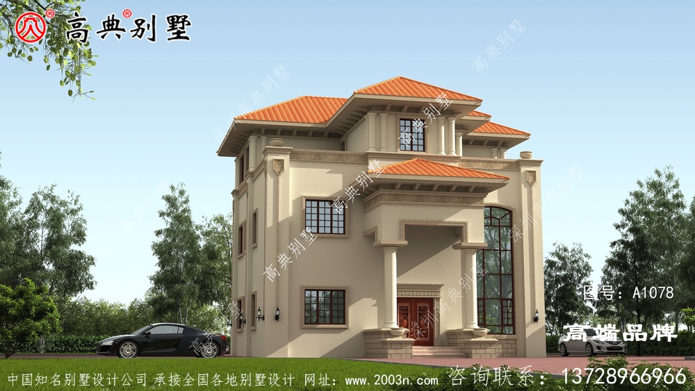 复式简欧三层户型，图纸可以立即施工