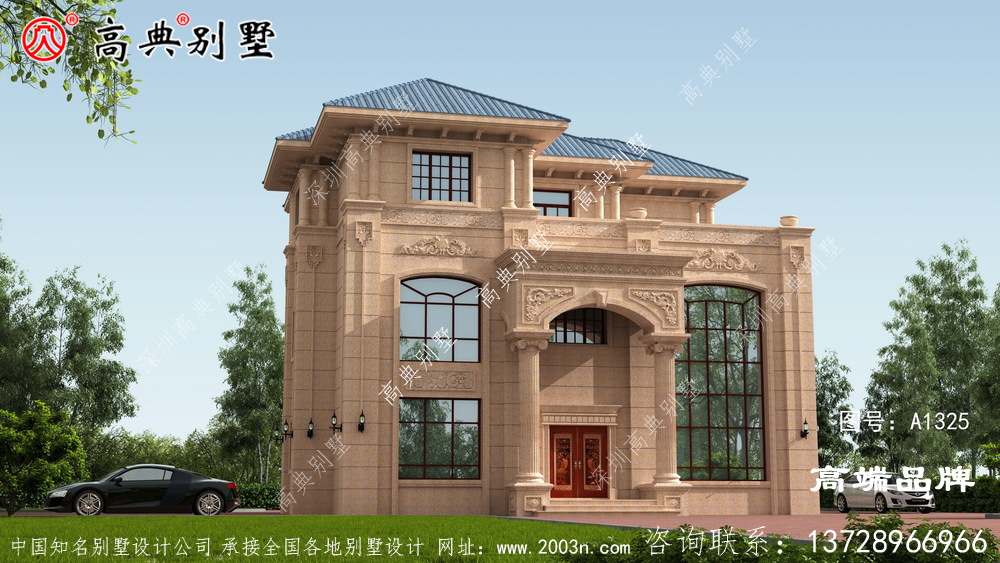 最大气的是门前贵气的罗马柱完全支撑豪华程度